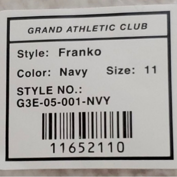 GRAND ATHLETIC CLUB Men’s Franko Slide Sandals in Navy Sz. 11 - NWT - Picture 7 of 8